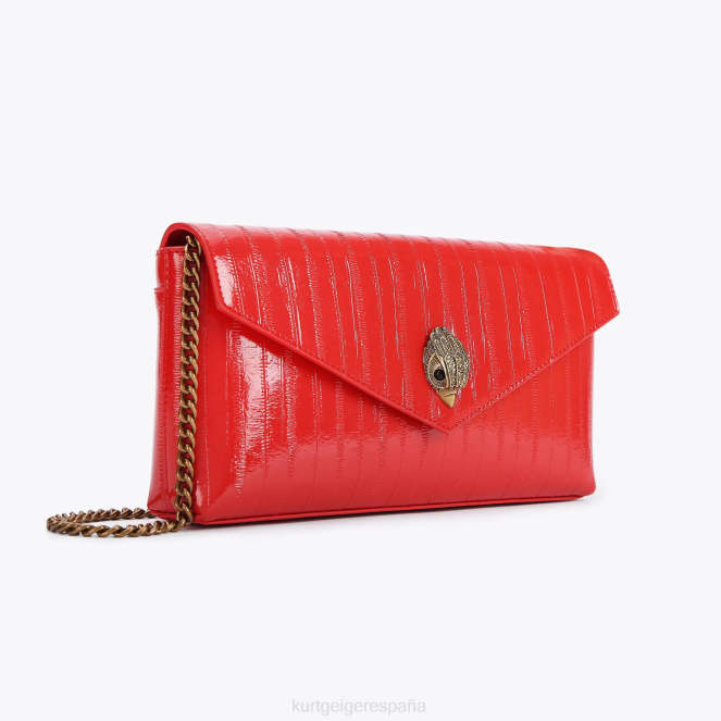 Kurt Geiger mujer Sobre de Shoreditch de Londres 2LPR132 | bolsas combinación roja